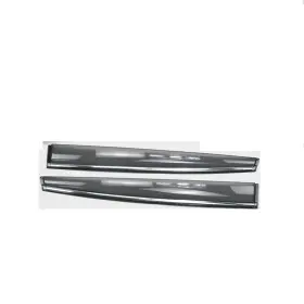 Rx270-350 Bishop Tate Rear Window Wind Guard Deflectors W Chrome For 10-15 Lexus Rx270 350