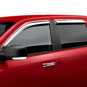 144334 Black Horse For Jeep Grand Cherokee 22-24 Tape-on Chrome Front And Rear Rain Guards