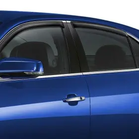 1492455in Black Horse In-channel Smoke Front And Rear Rain Guards