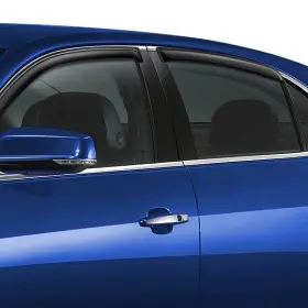 1494056in Black Horse For Toyota Tacoma 05-15 In-channel Smoke Front And Rear Rain Guards