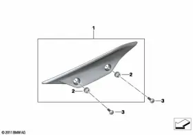 46638529855 Bmw-motorrad Genuine Wind Deflector Left