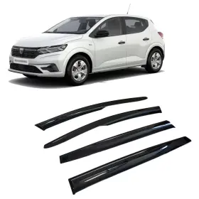 369711127 Boloromo Wind Rain Sun Smoke Guard Deflectors Window Visor For Dacia Sandero 2021 - 2024