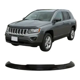 Hddcompass1317 Branded Front Air Hood Deflector For 2013-2017 Jeep Compass Heavyduty Allweather Protect
