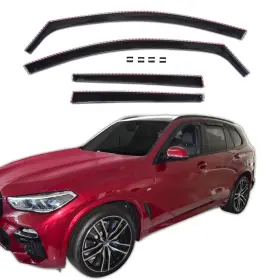 Wdx51925 Branded In Channel Rain Guards For 2019-2025 Bmw X5 G01 Durable Window Vent Deflectors