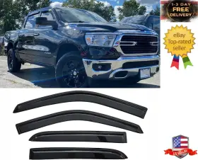 Zh2014000111-a80004-da-94109 Branded Tape-on Side Car Window Visor Rain Guards Vent 2009-2018 Ram Crew Cab