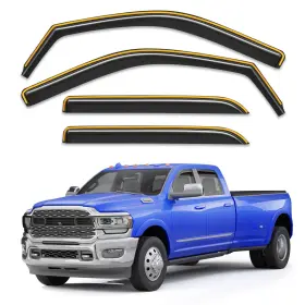3-q07 Breejoy Window Rain Guards Dodge Ram 2500 3500 4pc 3-q07 Breejoy Window Rain Guards Dodge Ram 2500 3500 4pc