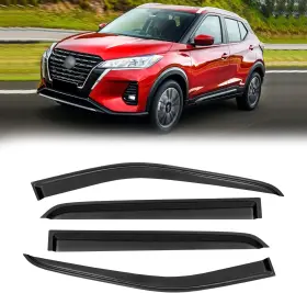 Kic-18-wv-gt Breeze For 2018 2024 Nissan Kicks / Window Visors Deflector Shade Vent Guard