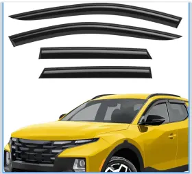 Kna-18-wv-gt Breeze Window Visors For 2022 2025 Hyundai Santa Cruz / Deflector Rain Guard Shade