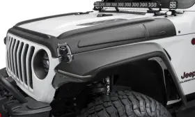 14129 Bushwacker Fits 07-18 Jeep Wrangler Jk/jku Trail Armor Hood 3pc Set