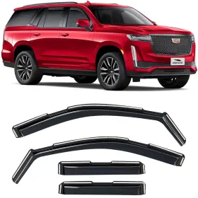 200566 Cadillac Sun Rain Visors Wind Guards For 2021-2024 Escalade Shatterproof