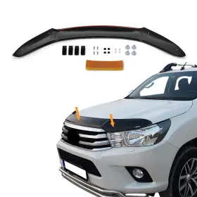 Cartechs 684402803616 Hood Deflector Bug Shield Fits Toyota Hilux Iii 2015-2020 Front Guard