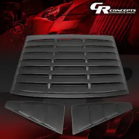 9859 Charismatic Racing Concepts For 05-14 Ford Mustang Coupe 3pcs Vintage Style Rear&quarter Side Window Louvers