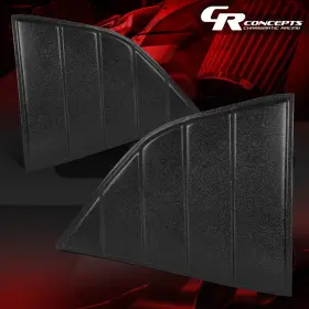 Crc-winl005 Charismatic Racing Concepts Pair Rear Quarter Side Window Louvers Scoop Sun Shade For 08-19 Dodge Challenger