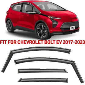 200647 Chevrolet Side Window Deflectors Rain Guards For 2017-2023 Chevy Bolt Ev Black