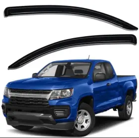 92232 Chevrolet Window Rain Guards Fits 2015-2020 Colorado / Gmc Canyon 92232 Chevrolet Window Rain Guards Fits 2015-2020 Colorado / Gmc Canyon