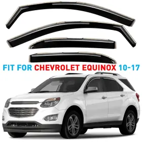 Chevrolet Gw0096 Rain Guards Vent Visors Shade For 2010-2017 Equinox Shatterproof