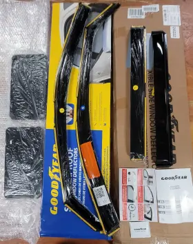 Gy003462lp Chevrolet Goodyear Window Deflectors For Traverse And 2 License Plate Frames