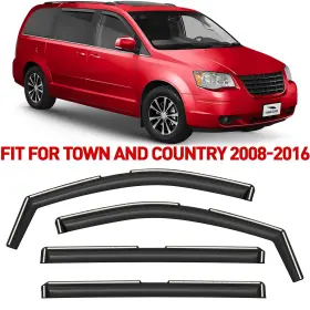 200909 Chrysler Rain Guards Vent Visors Shade For 2008-2016 Town And Country