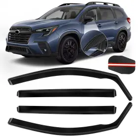 Chykorla 1924ascent In-channel Rain Guards Fit For Subaru 2019-2026 Ascent Smoke Tinted