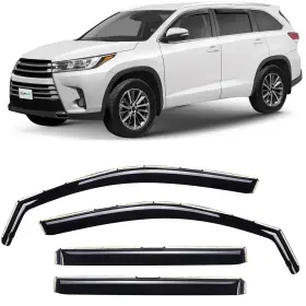 614157 Clim Art In-channel Incredibly Durable Rain Guards Compatible With Toyota Hig