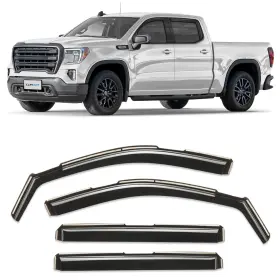 619003lpv Clim Art Truck Accessories Rain Guards 4pcs For Gmc Sierra 1500 2019-2026 Crew Cab