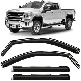 620265 Clim Art Rain Guards For Gmc Sierra 2500hd 3500hd 2020-2026 Crew Cab 4 Pcs. -