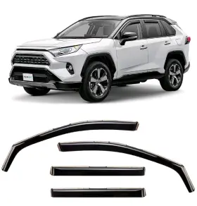 Clim Art 810059514683 In-channel Window Wind Deflector 4-piece Set Toyota Rav4 2019-2025