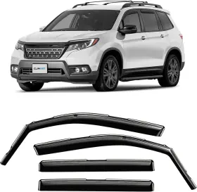 Clim Art 840233248110 In-channel Incredibly Durable Rain Guards For Honda Passport 2019-2025