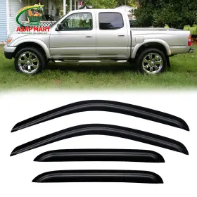 095mv-tt0104-n Cmvt Auto Rain Guards For 2001-2004 Toyota Tacoma Black