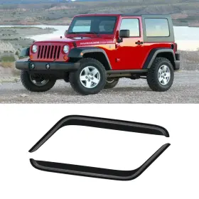 Cmvt Auto 182mv-jw0718-n Window Visors For 07-18 Wrangler Jk 2-door Dark Smoke