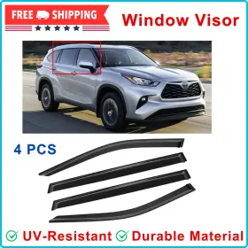 Cmvt Auto 291mv-th2024-n Window Visor For Toyota Highlander 2020-2025 Rain Guards Shields Vent Deflector