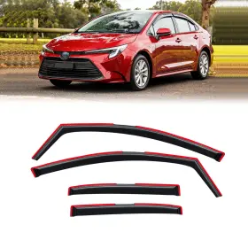 Cmvt Auto 387mv-tc2025-n In-channel Rain Guards For 2020-2026 Toyota Corolla 20-26 Black