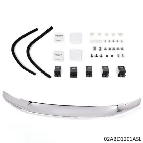 Cnnella02027027 Cnnella-69 Fit For 2017-2022 Ford F250 F350 Super Duty Hood Deflector Bug Shield Chrome New
