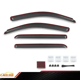 Cnnella0428054 Cnnella-69 Fits 2014-2018 Chevy Silverado And Gmc Sierra Extended Cab In-channel Window Visor Cnnella0428054 Cnnella-69 Fits 2014-2018 Chevy Silverado And Gmc Sierra Extended Cab In-channel Window Visor
