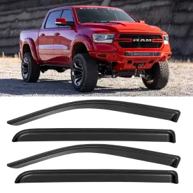 Cvv-249-p Cxdar Window Visors Rain Guards For 2019-2025 Dodge Ram 1500 Crew Cab New Body Sty