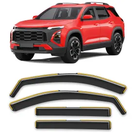 Czshiyue Czshiyue-q32 In-channel Rain Guards Fit For 2025 2026 Chevy Equinox Black