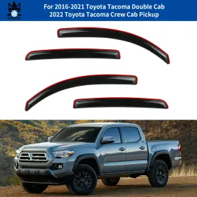 7002-da-194768 D&o Motor For 2016-2023 Toyota Tacoma Double Cab In Channel Window Vent Visor Rain Guards