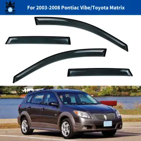 7002-da-94455 D&o Motor Window Visor Deflector Rain Guard 4pcs For 2003-2008 Pontiac Vibe/toyota Matrix