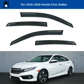 7002-da-94682 D&o Motor Side Vent Window Visors Deflector Rain Guards Fit 2016 - 2021 Honda Civic