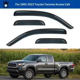 7002-da-ty4p07 D&o Motor Window Visor Deflector Rain Guard 4-piece Fit 2005-2015 Toyota Tacoma Access Cab