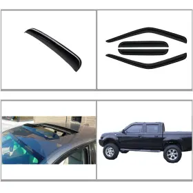 94627 D&o Motor Window Sun/moon Roof Visor Deflector Fit 2000-2004 Frontier Crew Cab Smoke 4pcs