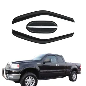 94806 D&o Motor Fit 19-24 Dodge Ram 1500 Crew Cab Vent Visor 4pc Smoke Window Rain Guards