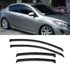94833 D&o Motor Smoke Rain Guards Window Visor For 04-09 Mazda 3 4-door Sedan Vent 4pcs