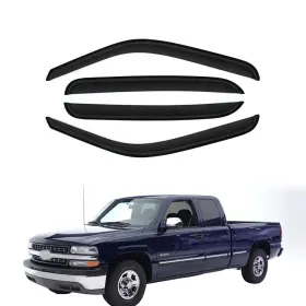 Da94355 D&o Motor Vent Window Visor For Chevy/gmc/cadillac Crew Cab Sun/rain Guards Deflector