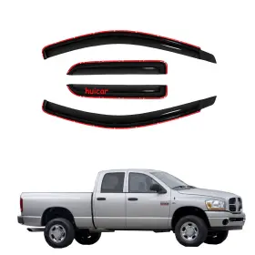 Hc194623vv D&o Motor In Channel Window Visor Sun/rain Guard For 02-08/09 Ram Quad/crew Cab Vent