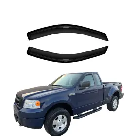 Hc92805vv D&o Motor Window Visor Deflector Fit 04-08 Ford F150 Standard Cab Rain Guard Vent Shade 2p