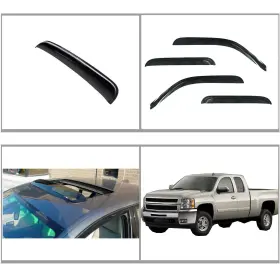 Hc94040rn110 D&o Motor Window Visors Sun/moon Roof For Silverado/sierra Extended Cab Rain Guards 5pc