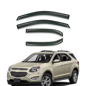 Hc94166vv D&o Motor Window Visor For 10-17 Chevy Equinox Vent Sun Rain Guards Dark Smoke 4pc