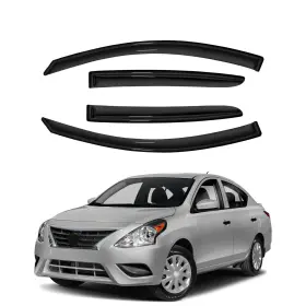 Hc94298vv D&o Motor Window Visors Deflector For 12-19 Nissan Versa Sedan Vent Shade Rain Guards 4pc