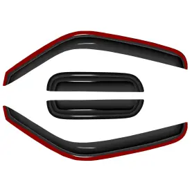 Hc94423vv D&o Motor In-channel Window Visors For Ford Ranger Fixed Vent Shade Rain Guards